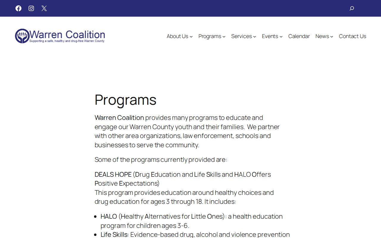 Warren County released inmate reentry services through Warren Coalition